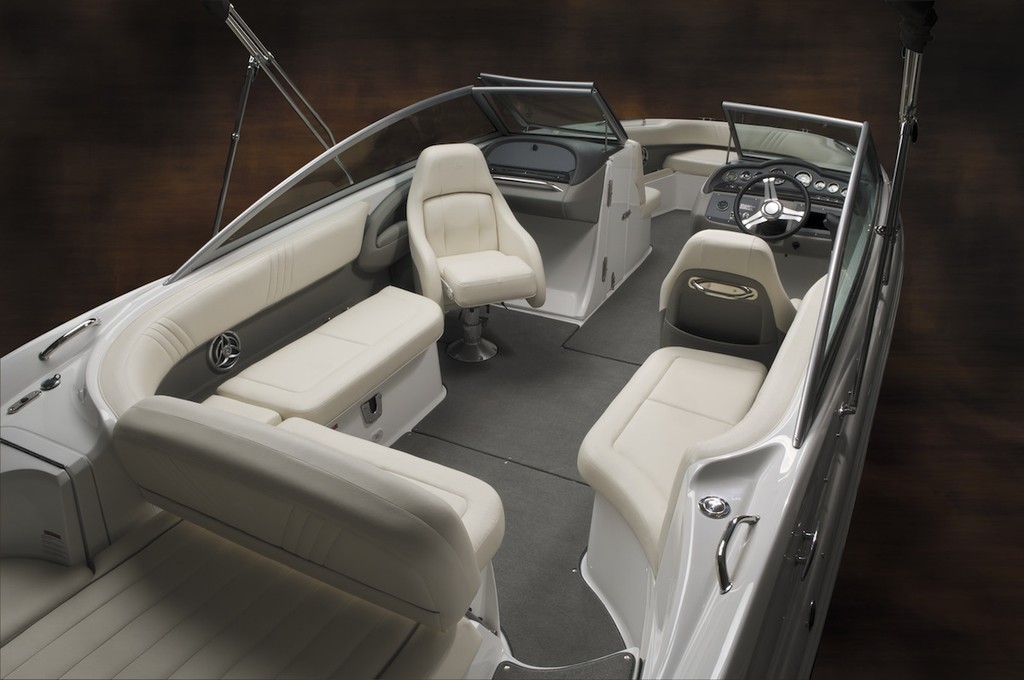 Interior of the Cobalt 262 is everything one could expect and then some aboard a 26-footer.  © Cobalt Boats